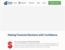 Tablet Screenshot of corewealthconsultants.com